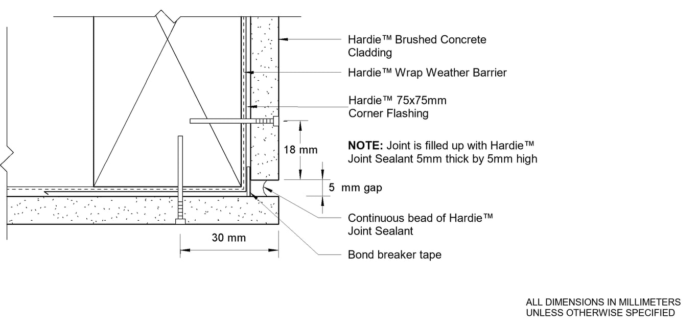 Navigate to HBC DF Sealant Fill External Corner Option