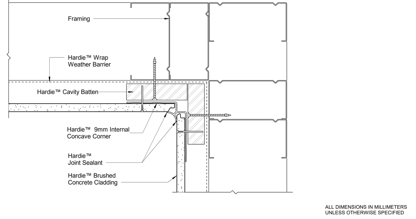 Navigate to HBC Steel CFFC Aluminium Internal Cnr Concave