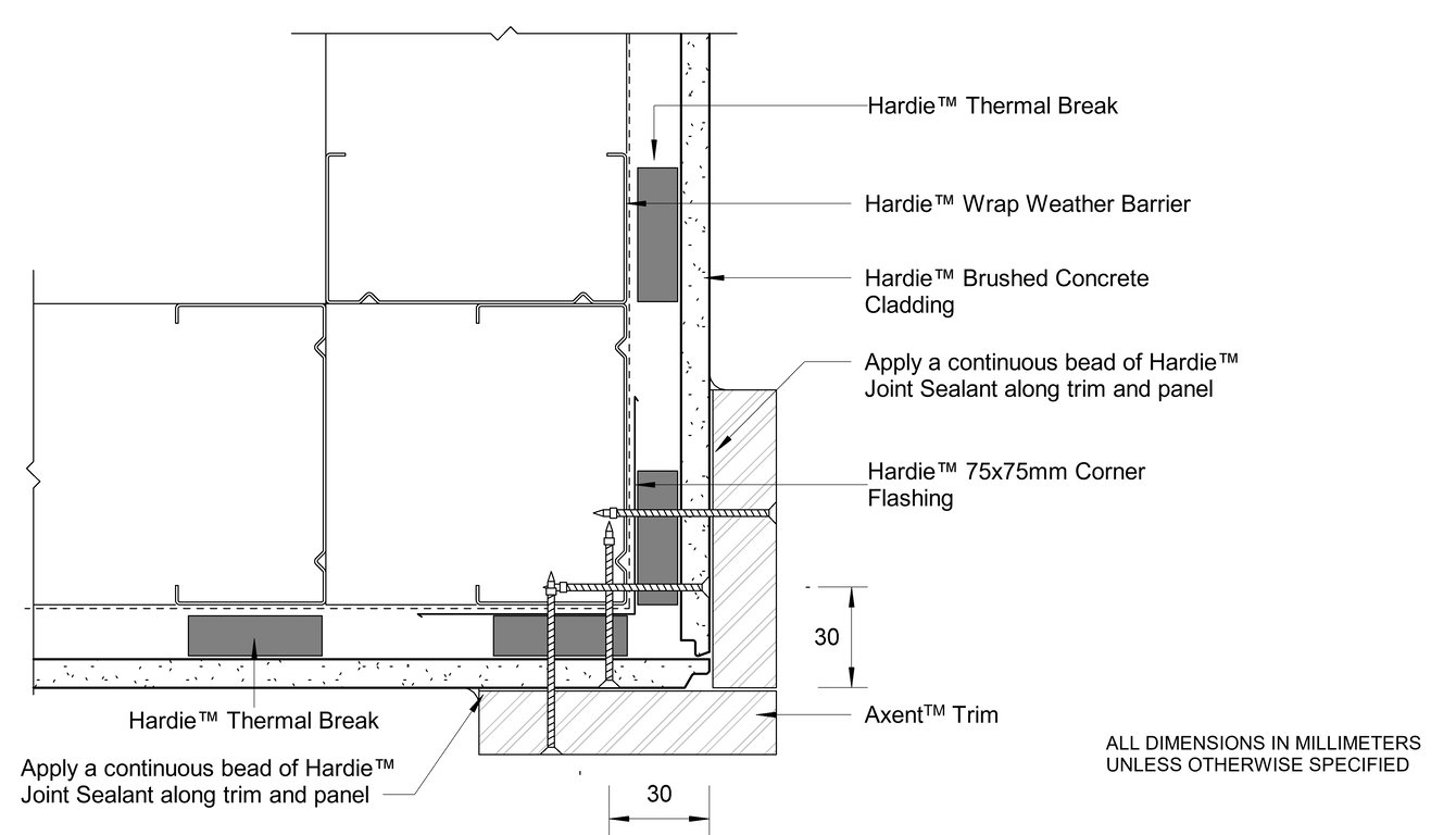 Navigate to HBC Steel DF Trim External Corner Option