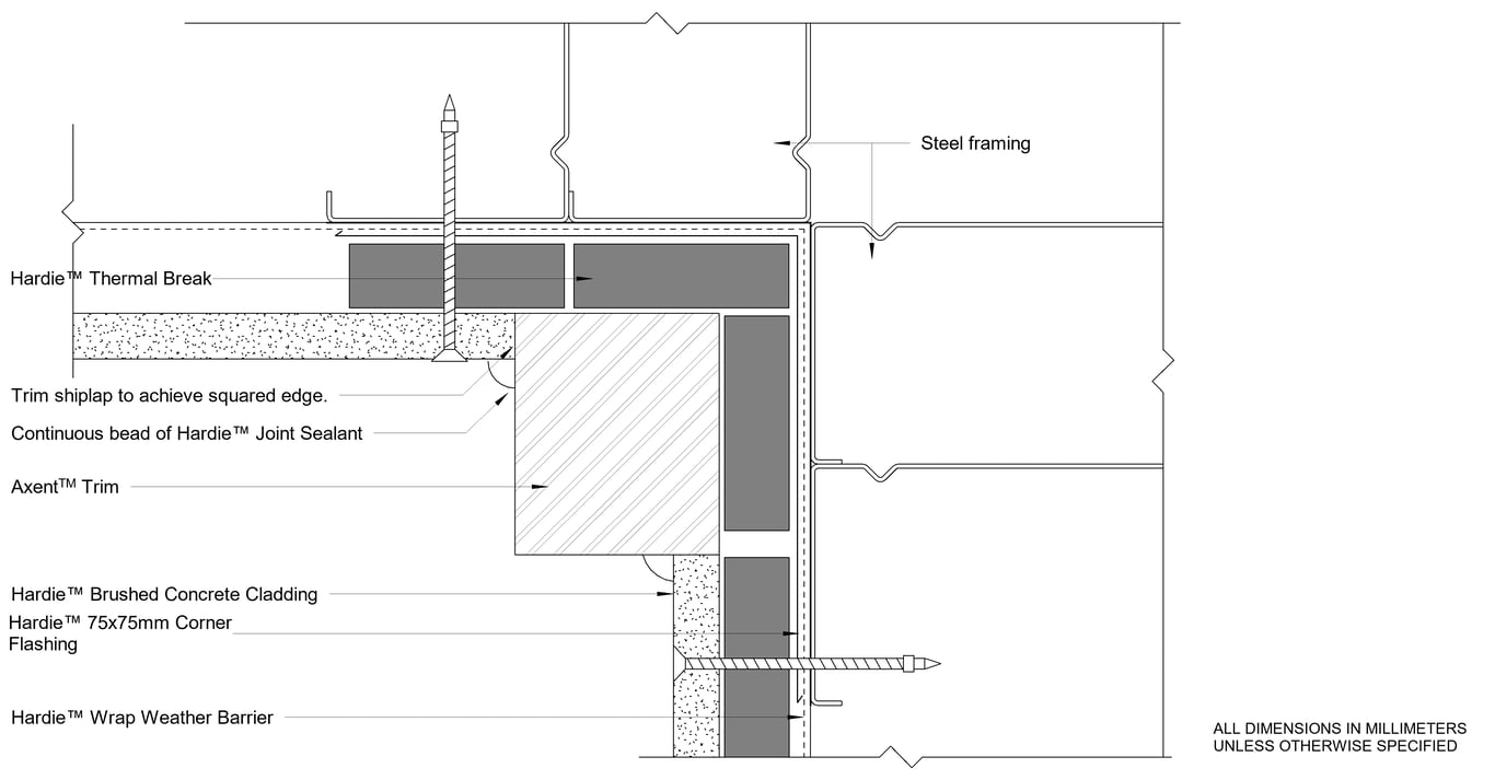 Navigate to HBC Steel DF Trim Internal Corner Option