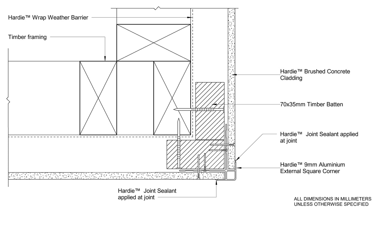 Navigate to HBC Timber CFTB Aluminium Box External Corner Option