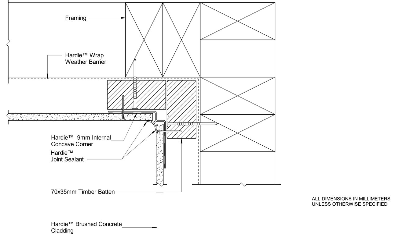 Navigate to HBC Timber CFTB Aluminium Internal Cnr Concave