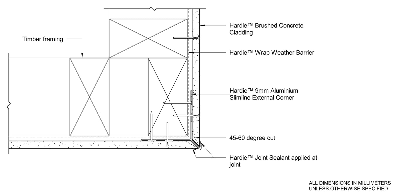 Navigate to HBC Timber DF Slimline External Corner Option