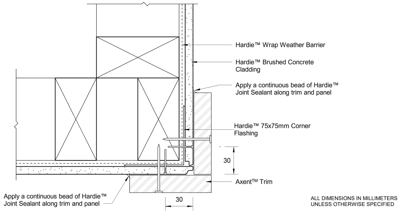 Navigate to HBC Timber DF Trim External Corner Option