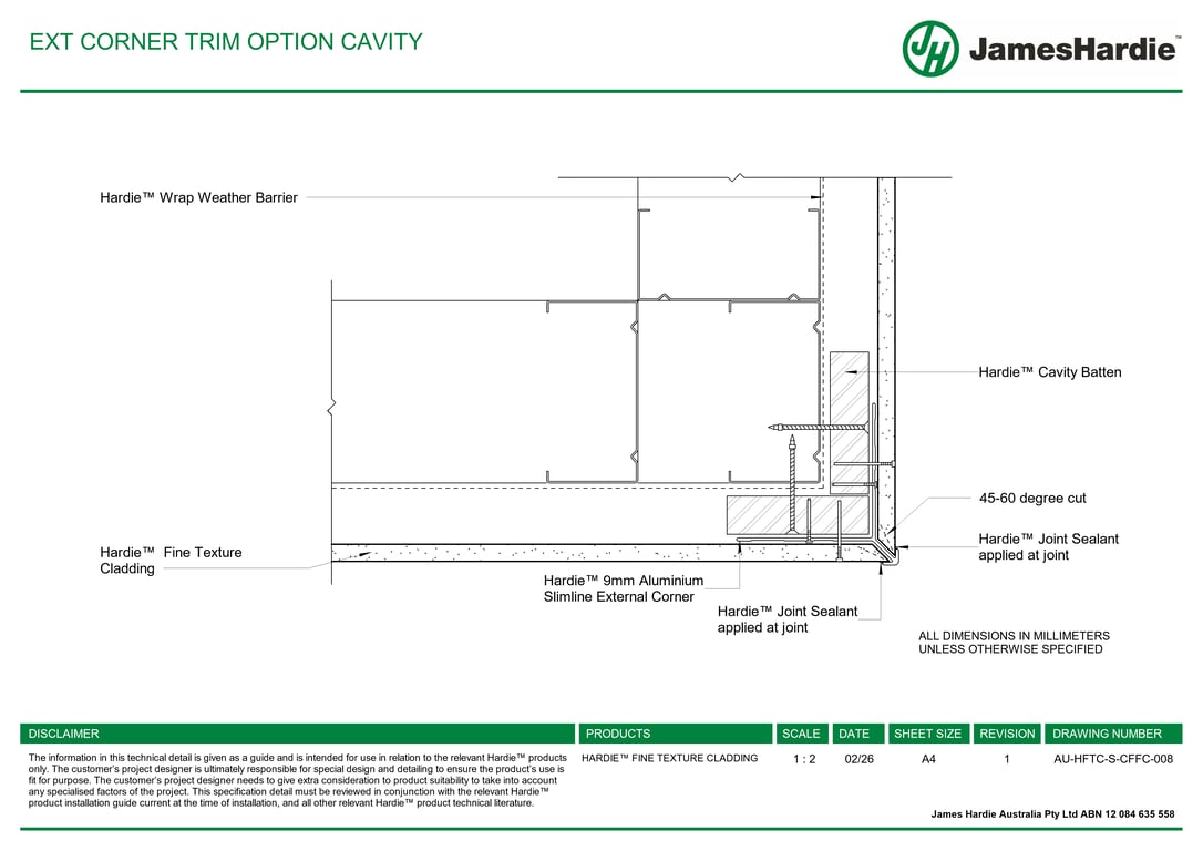 Navigate to AU-HFTC-S-CFFC-008 - EXT CORNER TRIM OPTION CAVITY