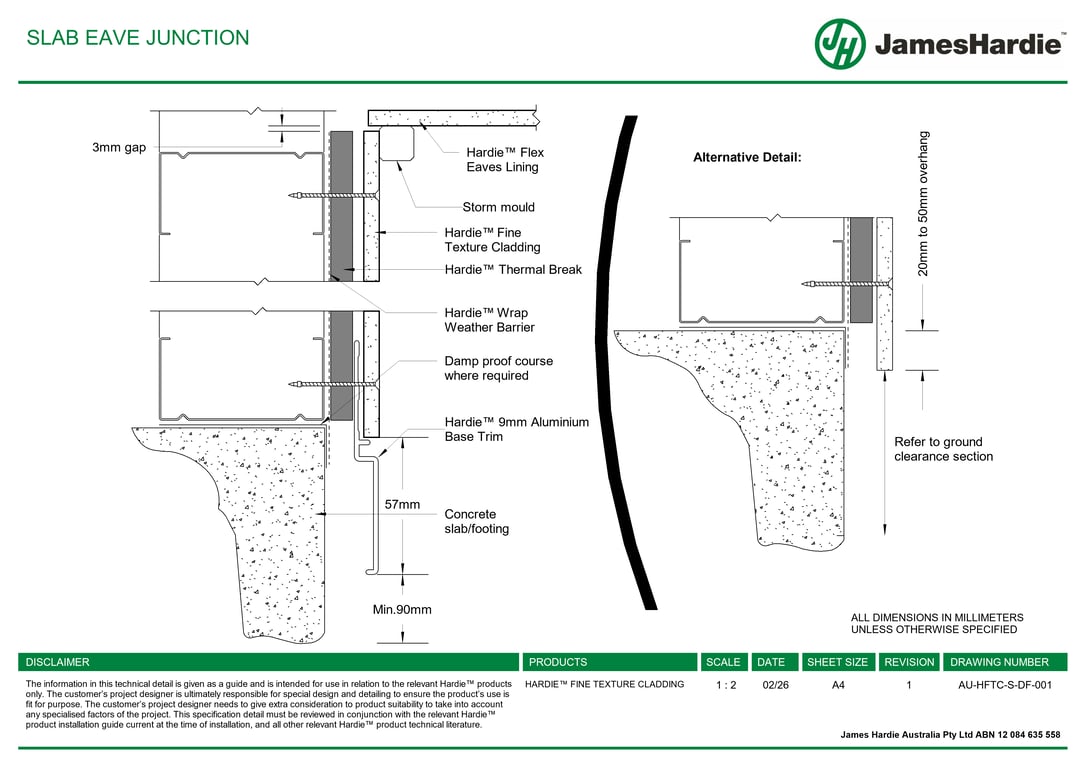 Navigate to AU-HFTC-S-DF-001 - SLAB EAVE JUNCTION