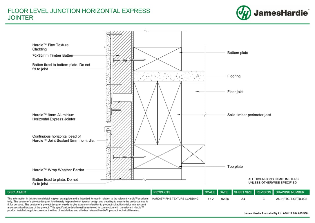 Navigate to AU-HFTC-T-CFTB-002 - FLOOR LEVEL JUNCTION HORIZONTAL EXPRESS JOINTER