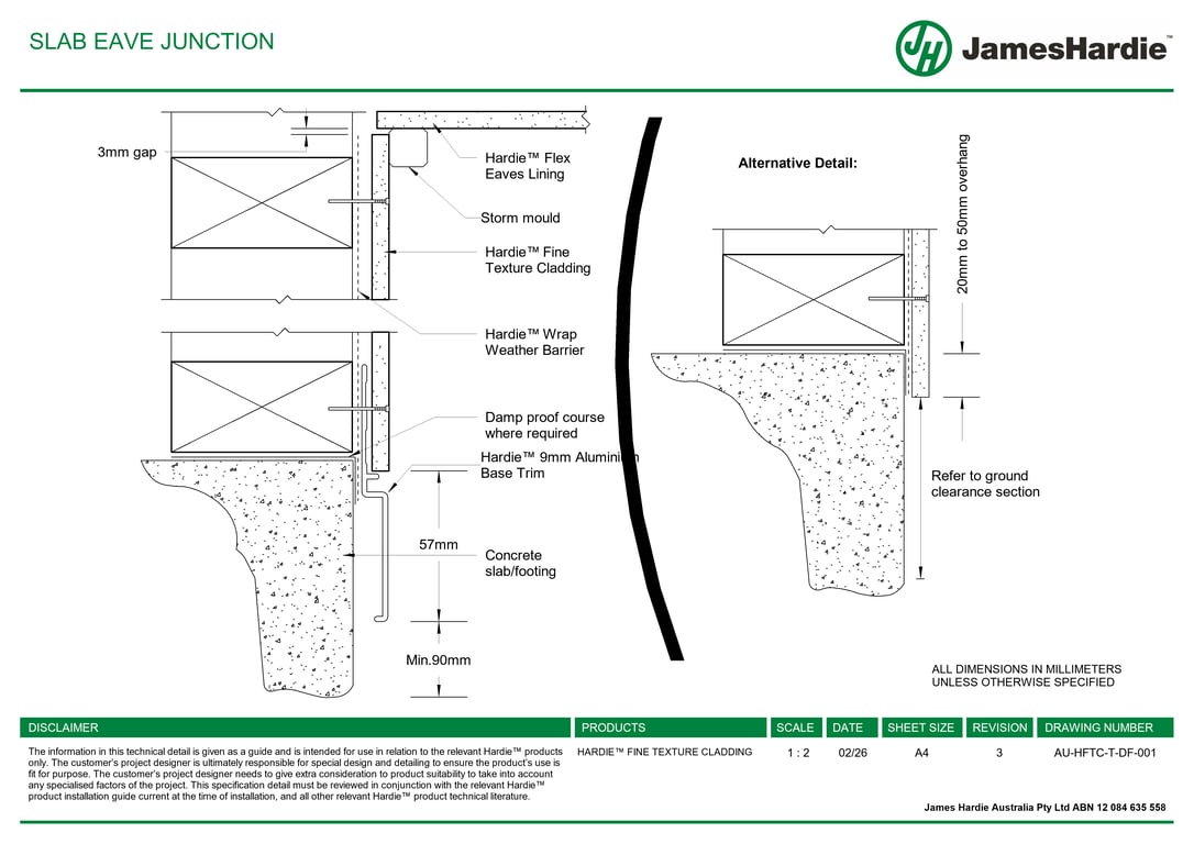 Navigate to AU-HFTC-T-DF-001 - SLAB EAVE JUNCTION