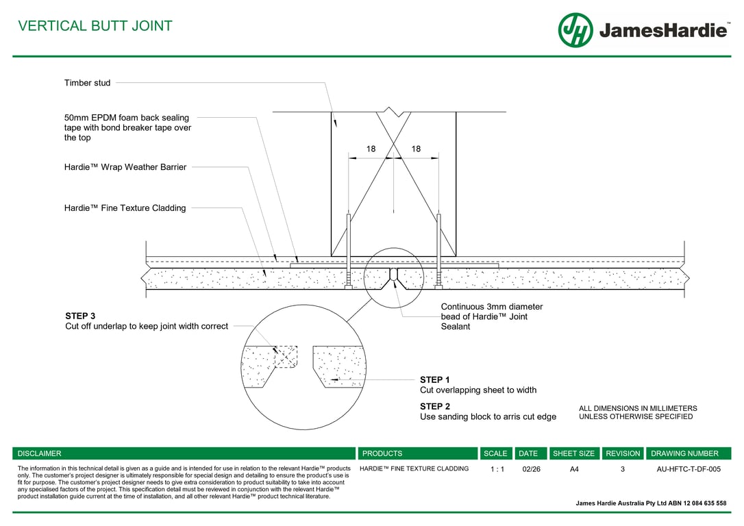 Navigate to AU-HFTC-T-DF-005 - VERTICAL BUTT JOINT