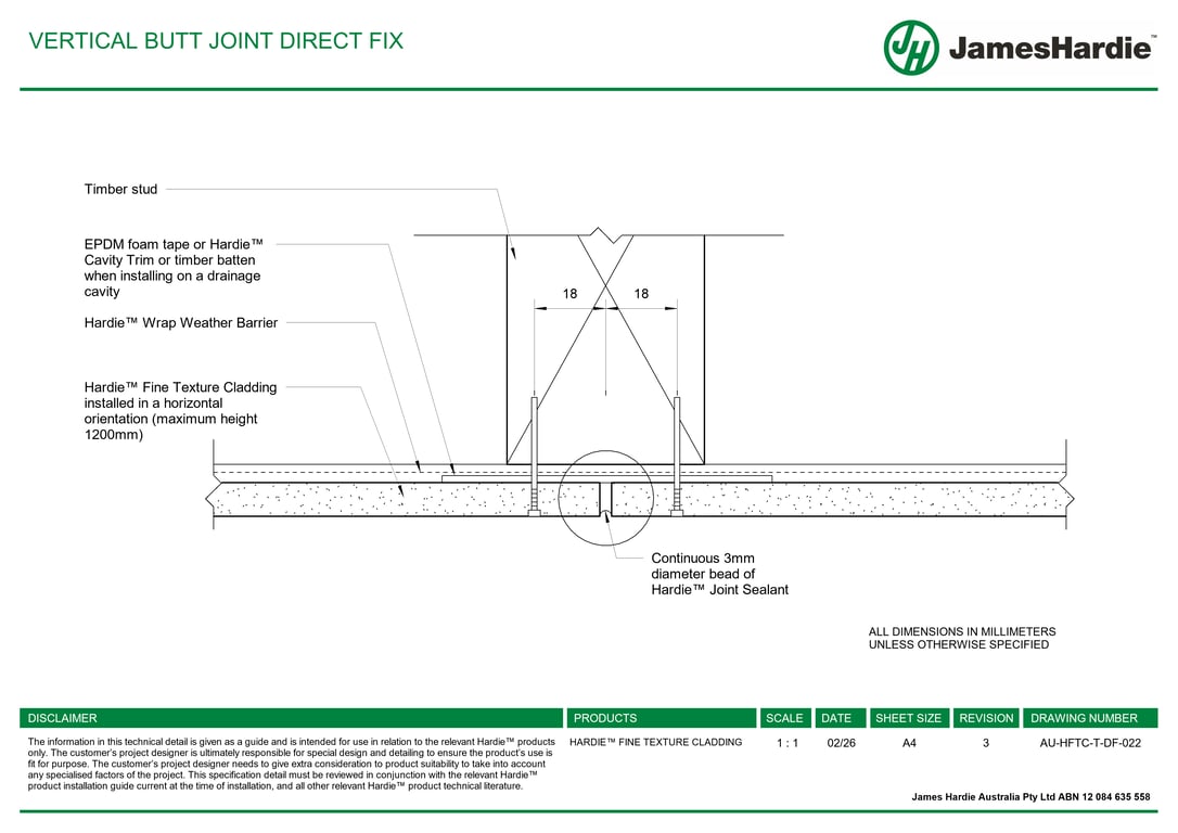 Navigate to AU-HFTC-T-DF-022 - VERTICAL BUTT JOINT DIRECT FIX