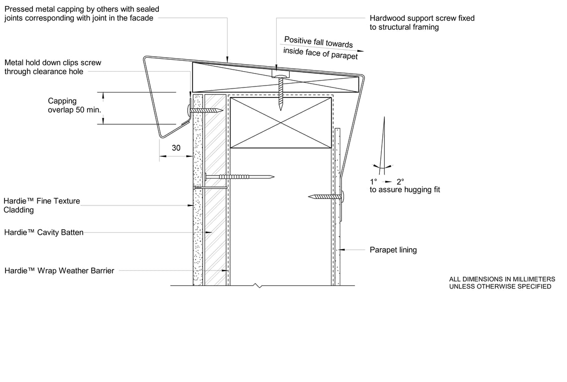 Navigate to HFTC CFFC Parapet Capping Detail