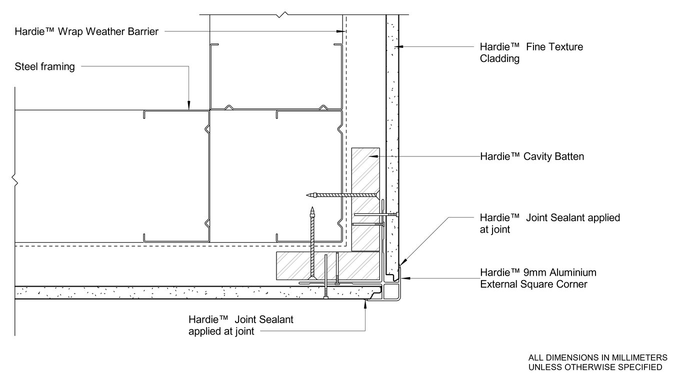 Navigate to HFTC Steel CFFC Aluminium Box External Corner Option