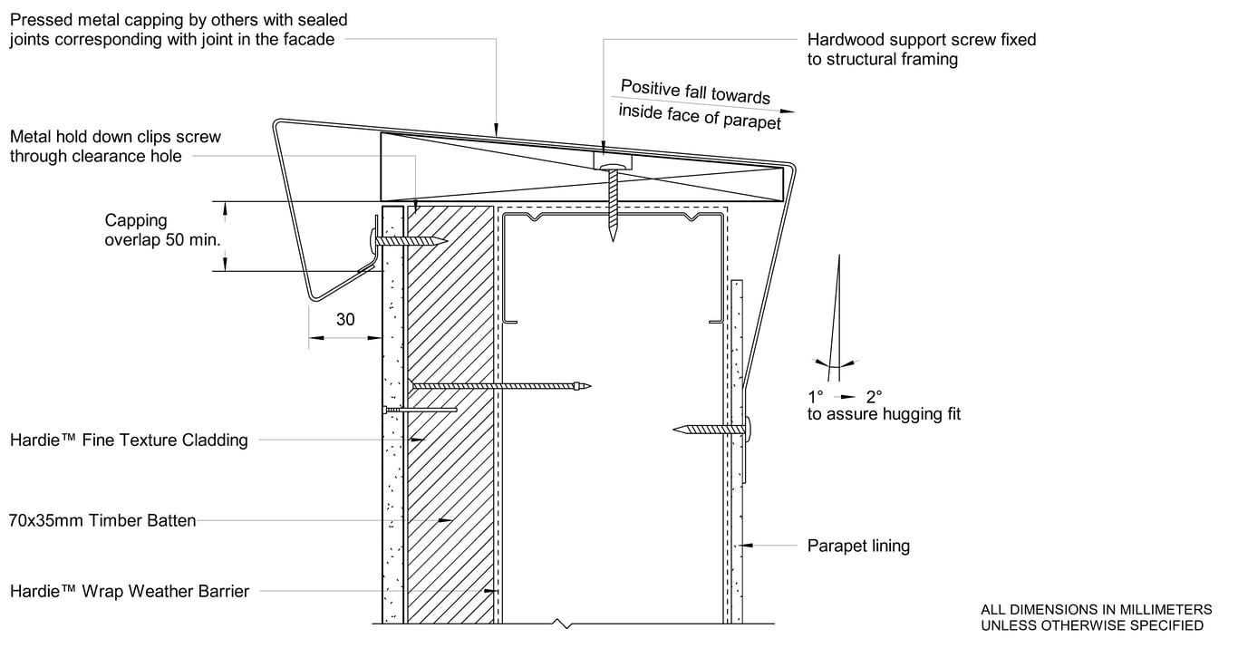 Navigate to HFTC Steel CFTB Parapet Capping Detail