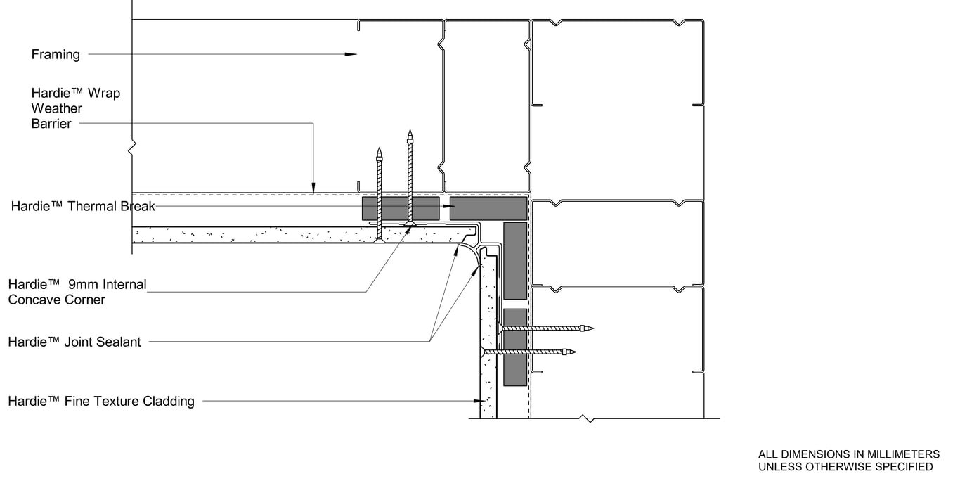 Navigate to HFTC Steel DF Aluminium Internal Corner