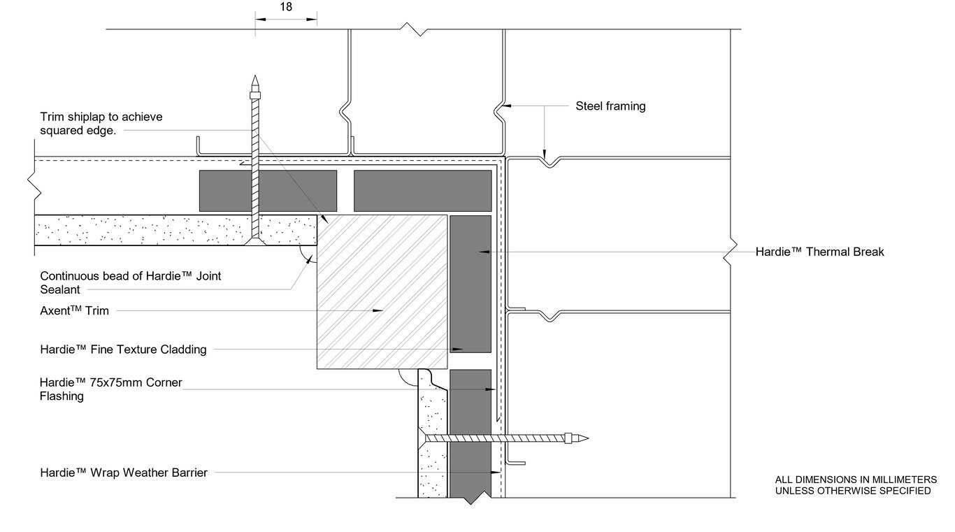 Navigate to HFTC Steel DF Trim Internal Corner Option