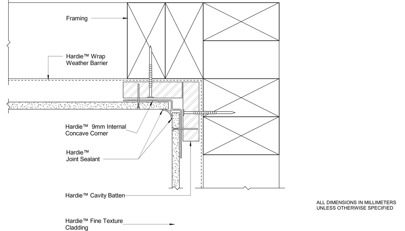 Navigate to HFTC Timber CFFC Aluminium Internal Cnr Concave