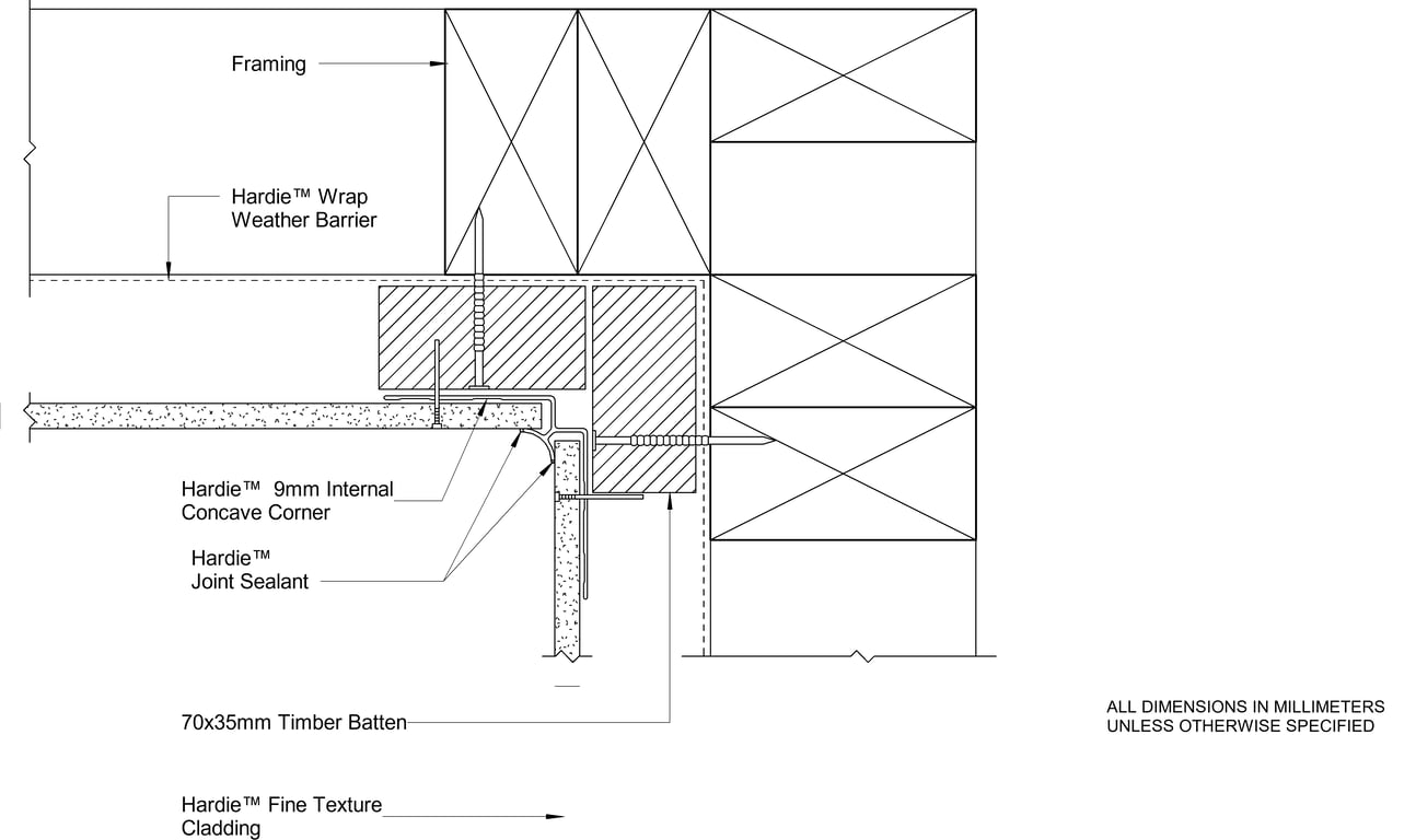 Navigate to HFTC Timber CFTB Aluminium Internal Cnr Concave