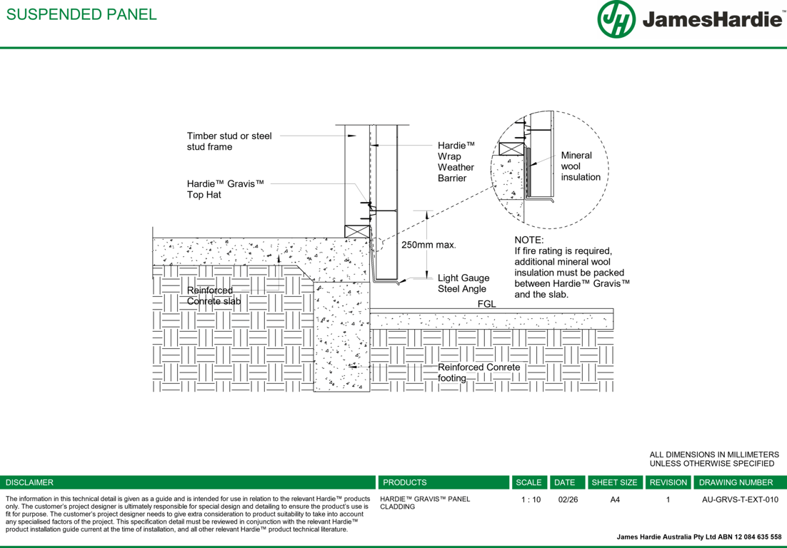 Image of AU-GRVS-T-EXT-010 - SUSPENDED PANEL