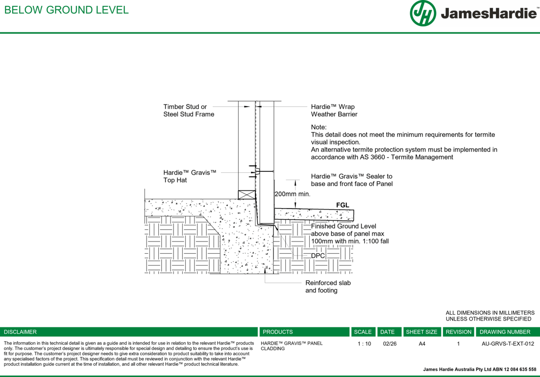 Image of AU-GRVS-T-EXT-012 - BELOW GROUND LEVEL