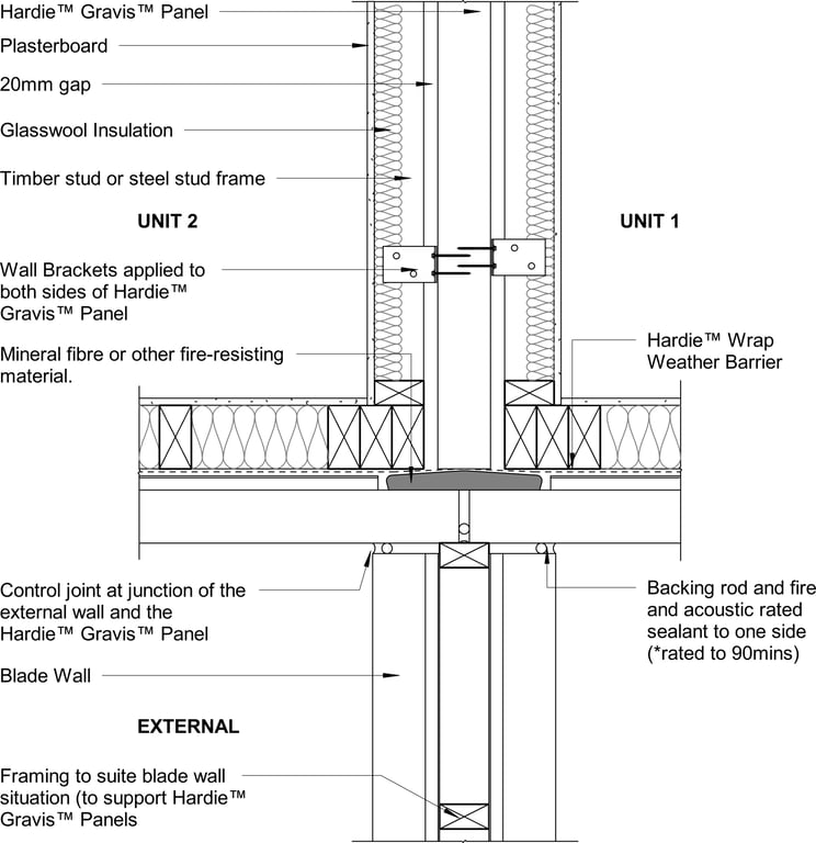Navigate to GRVS INT Blade Wall Junction For Vertically Aligned Discontinuous Wall System