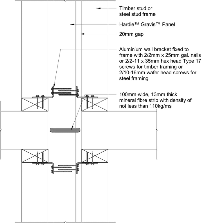 Navigate to GRVS INT Horizontal Joint Fixing For Vertically Aligned Discontinuous Wall Opt 1