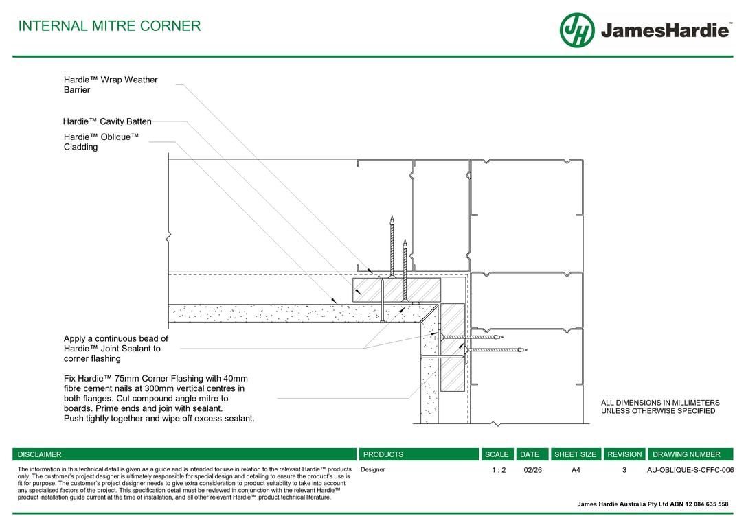 Navigate to AU-OBLIQUE-S-CFFC-006 - INTERNAL MITRE CORNER
