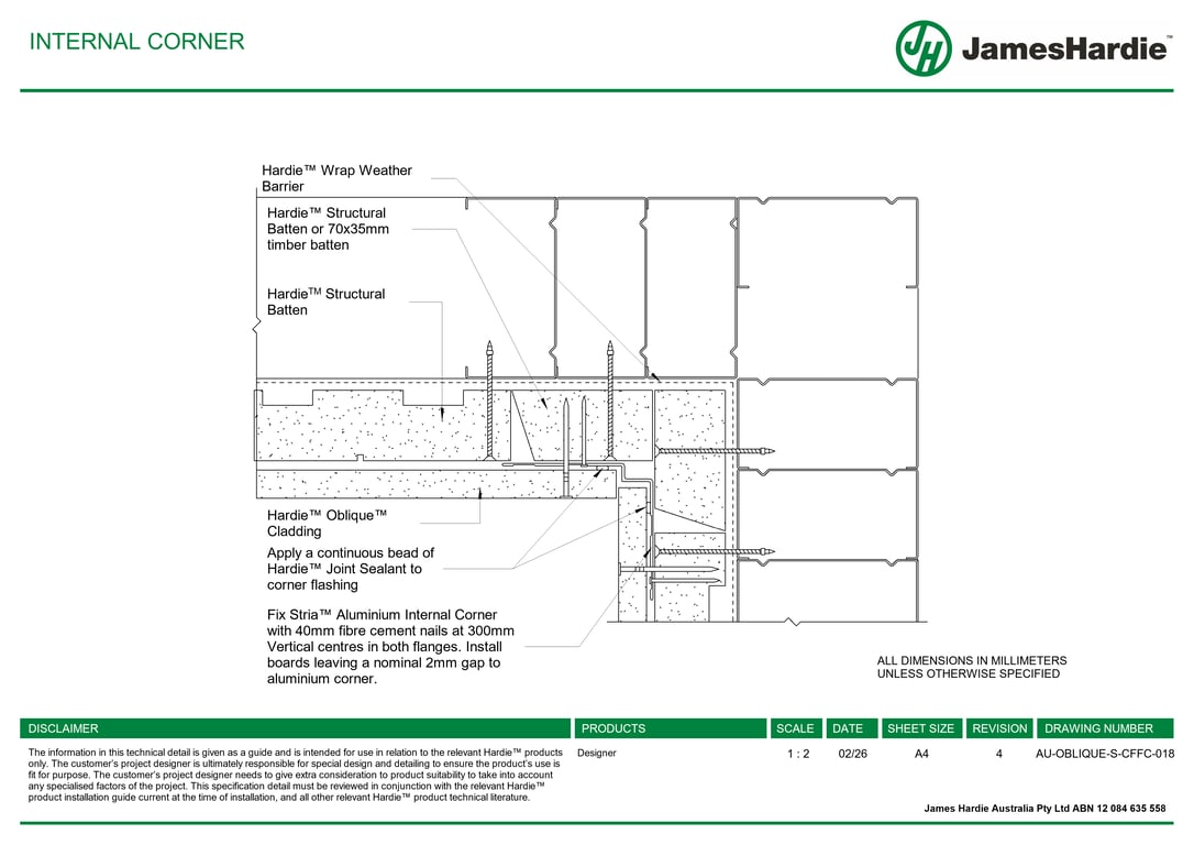 Navigate to AU-OBLIQUE-S-CFFC-018 - INTERNAL CORNER