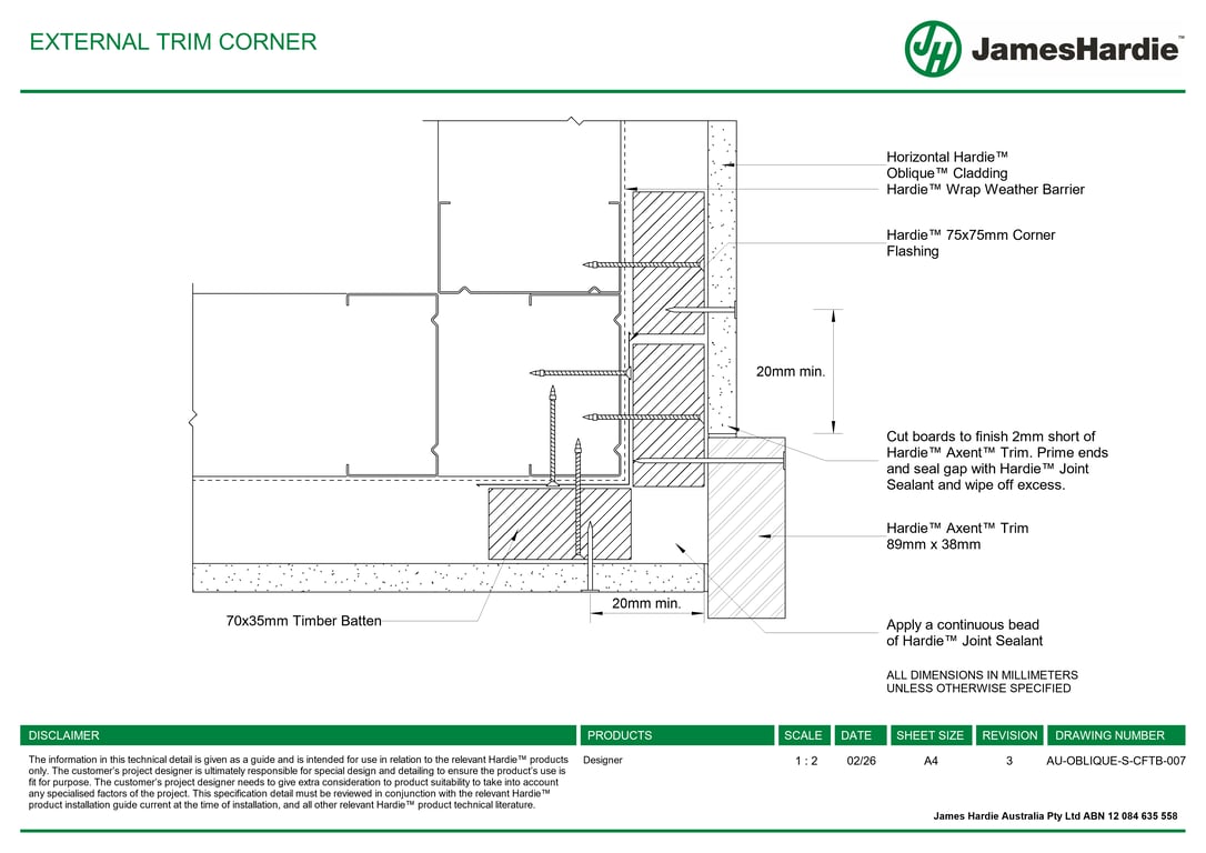 Navigate to AU-OBLIQUE-S-CFTB-007 - EXTERNAL TRIM CORNER