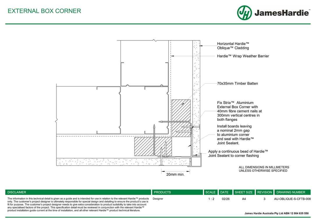 Navigate to AU-OBLIQUE-S-CFTB-008 - EXTERNAL BOX CORNER
