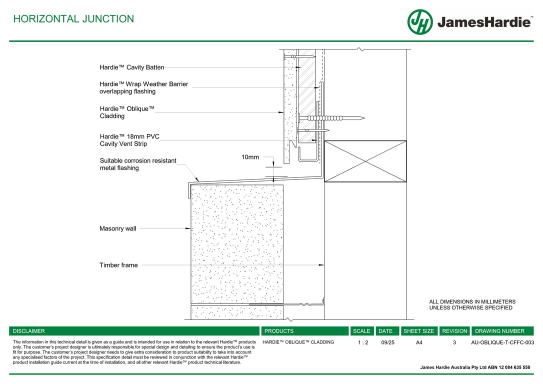 AU-OBLIQUE-T-CFFC-003 - HORIZONTAL JUNCTION