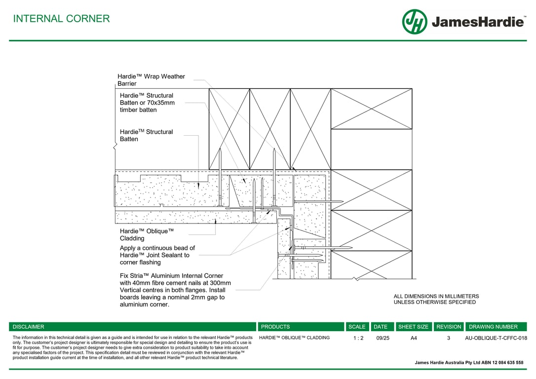 Navigate to AU-OBLIQUE-T-CFFC-018 - INTERNAL CORNER