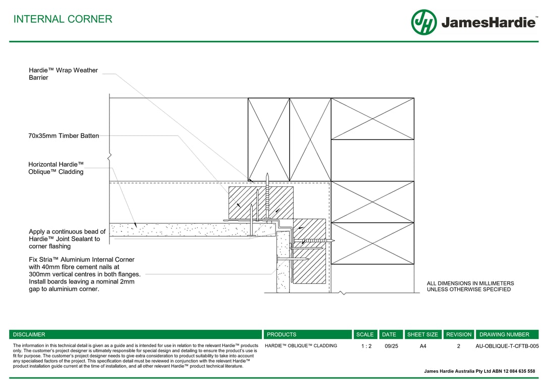 Navigate to AU-OBLIQUE-T-CFTB-005 - INTERNAL CORNER
