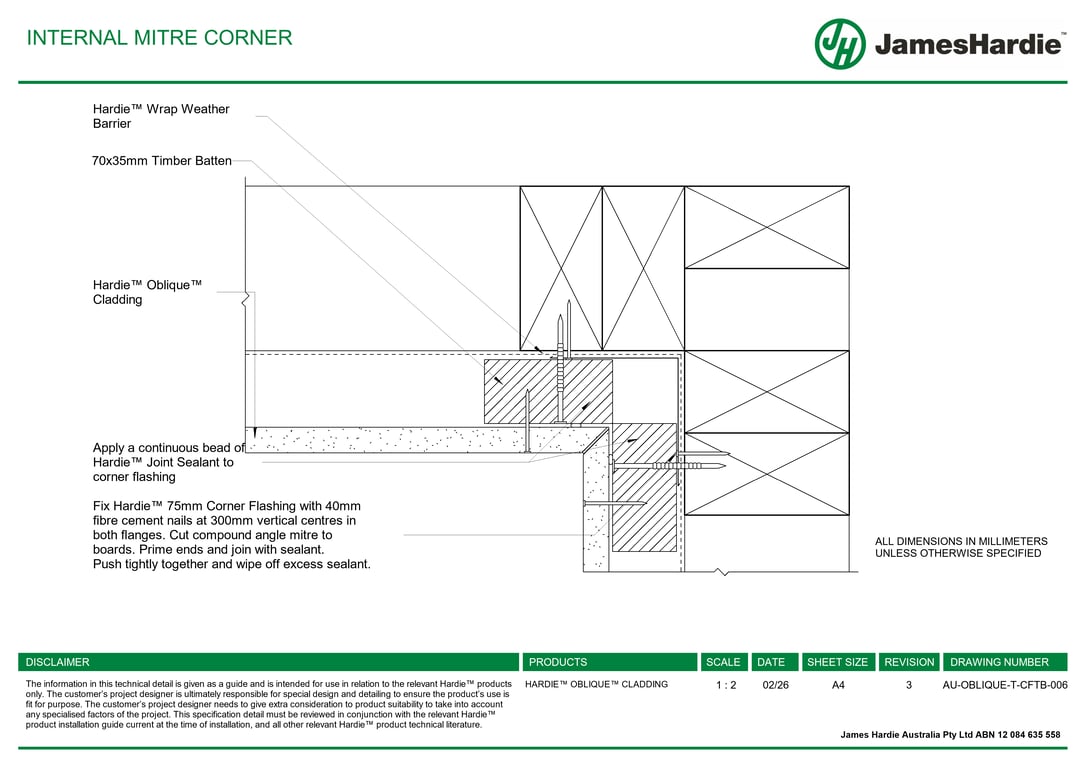 Navigate to AU-OBLIQUE-T-CFTB-006 - INTERNAL MITRE CORNER