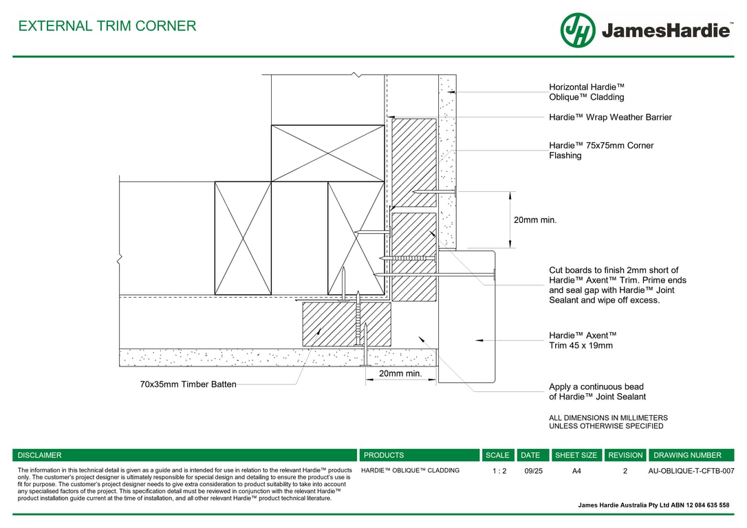 Navigate to AU-OBLIQUE-T-CFTB-007 - EXTERNAL TRIM CORNER