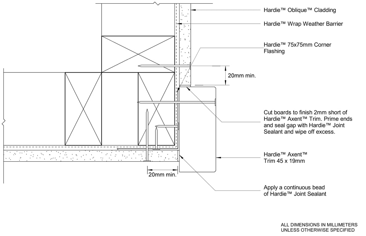 Navigate to OBLIQUE DF External Trim Corner