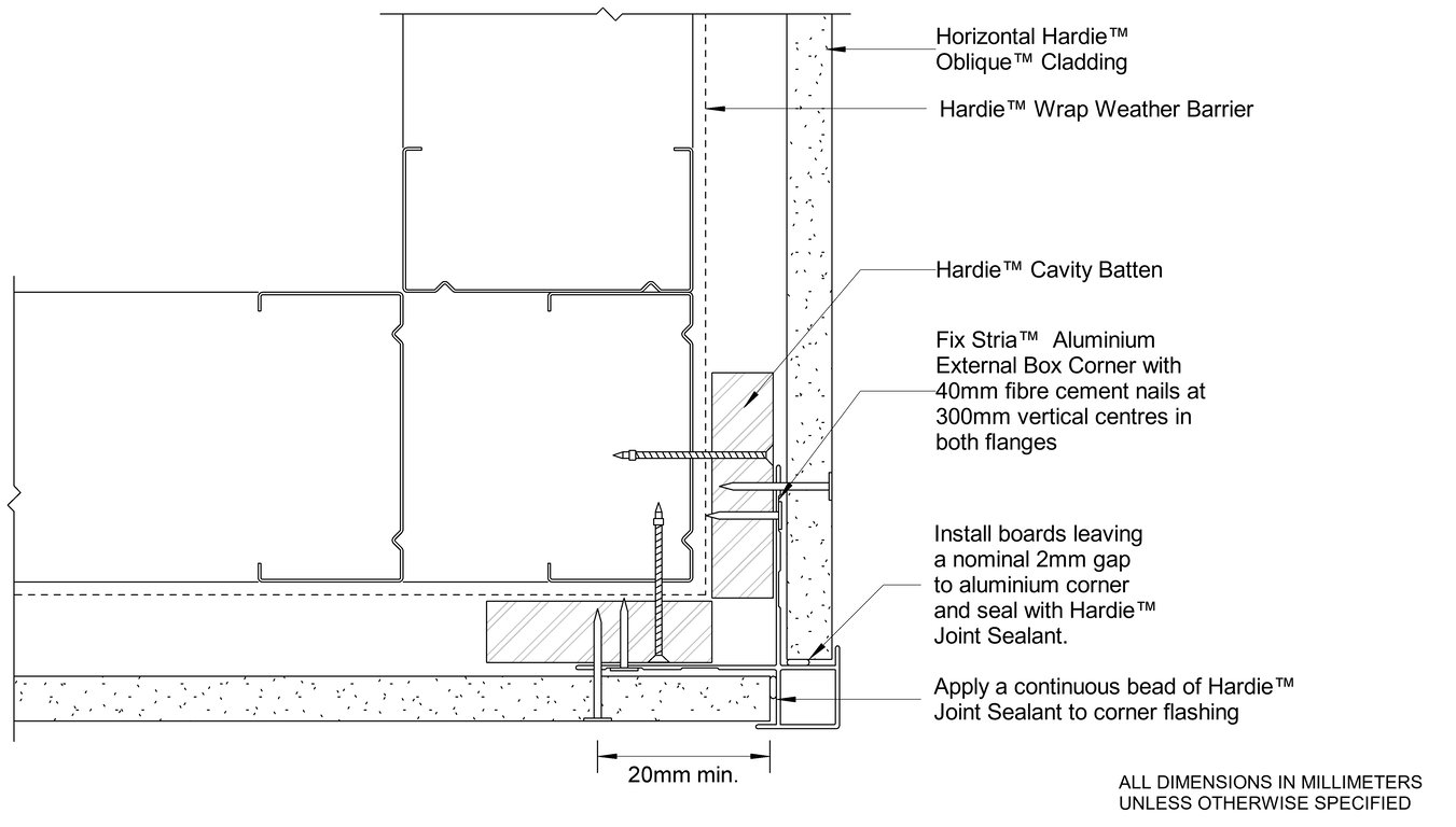 Navigate to OBLIQUE Steel CFFC External Box Corner