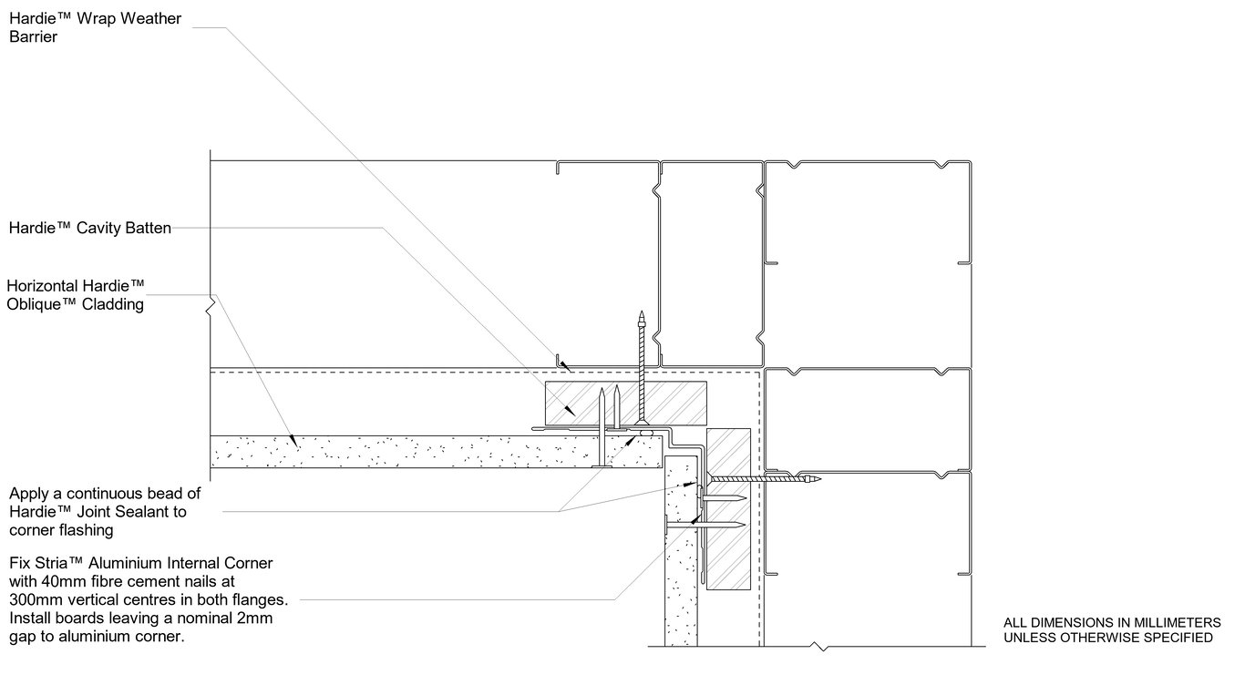 Navigate to OBLIQUE Steel CFFC Internal Corner