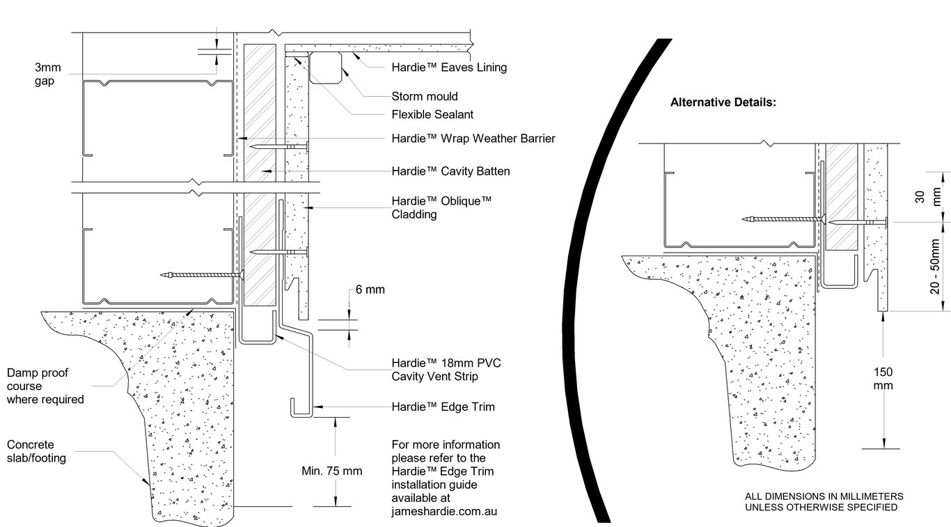 Navigate to OBLIQUE Steel CFFC Slab-Eave Junction Detail