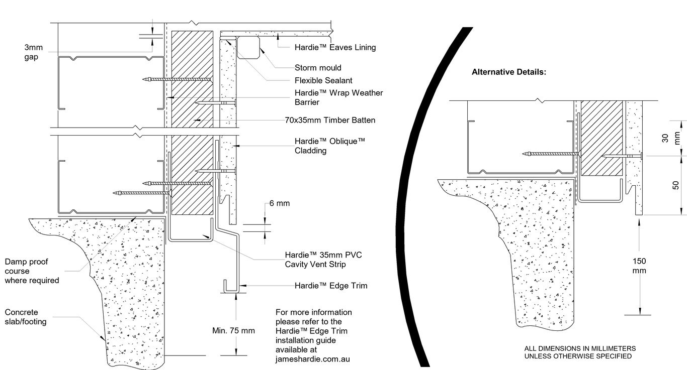 Navigate to OBLIQUE Steel CFTB Slab-Eave Junction Detail