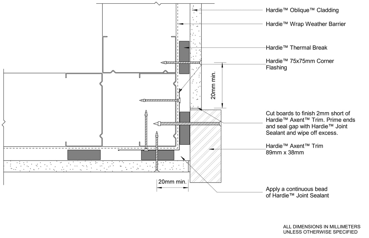 Navigate to OBLIQUE Steel DF External Trim Corner