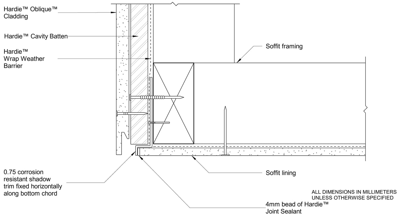 Navigate to OBLIQUE Timber CFFC Facade-Soffit Junction - Cavity Fix