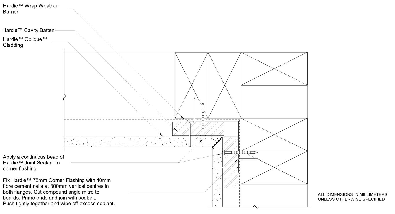 Navigate to OBLIQUE Timber CFFC Internal Mitre Corner