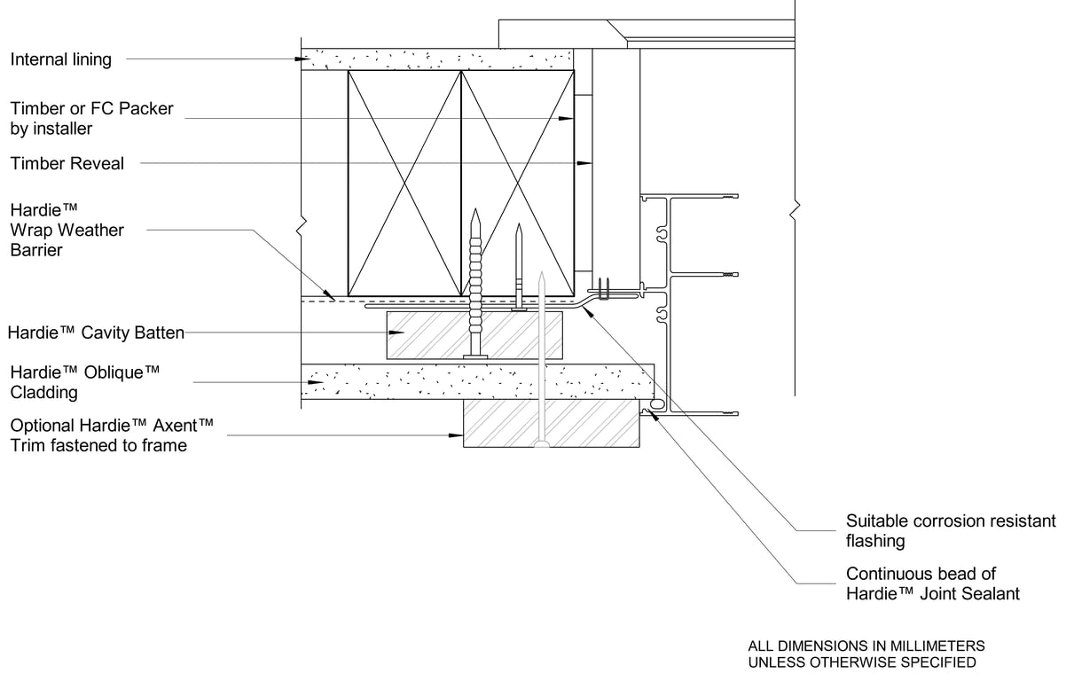 Navigate to OBLIQUE Timber CFFC Window Jamb - Trim