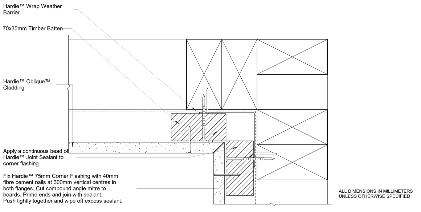 Navigate to OBLIQUE Timber CFTB Internal Mitre Corner
