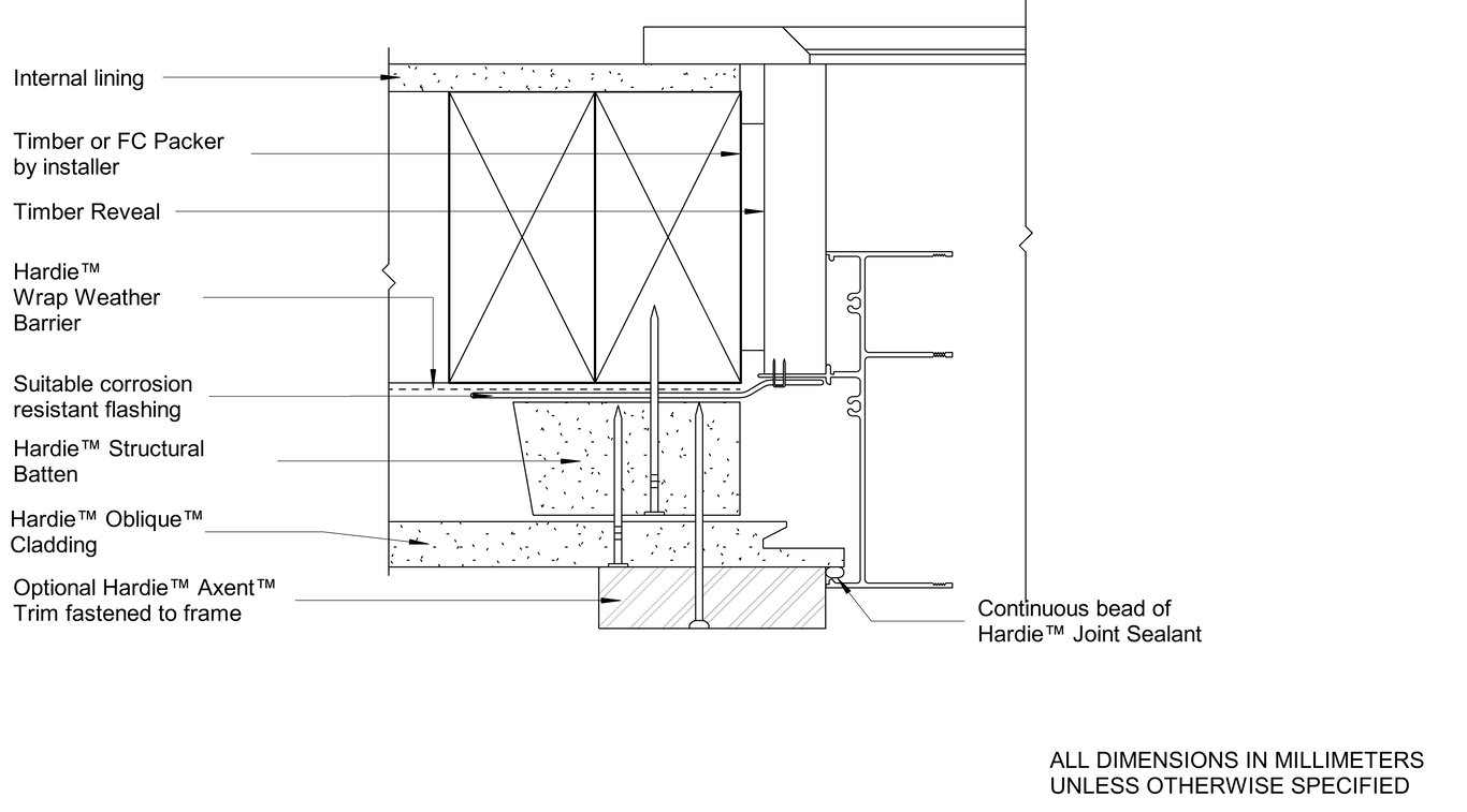 Navigate to OBLIQUE Timber CFTB Window Jamb - Trim With Castellated Batten