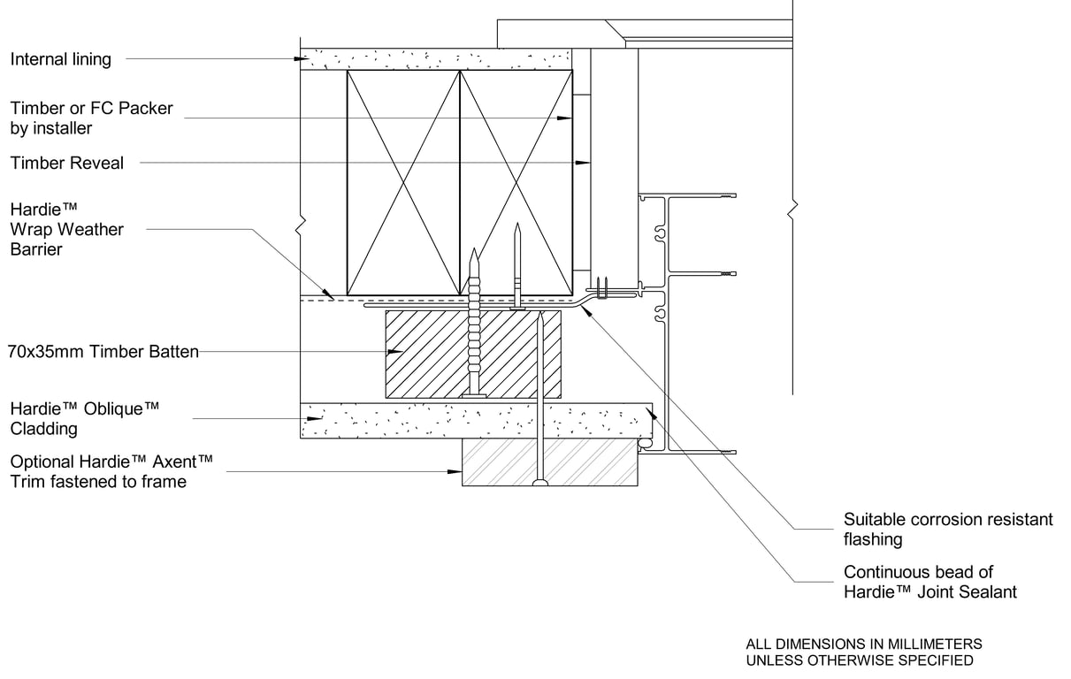 Navigate to OBLIQUE Timber CFTB Window Jamb - Trim