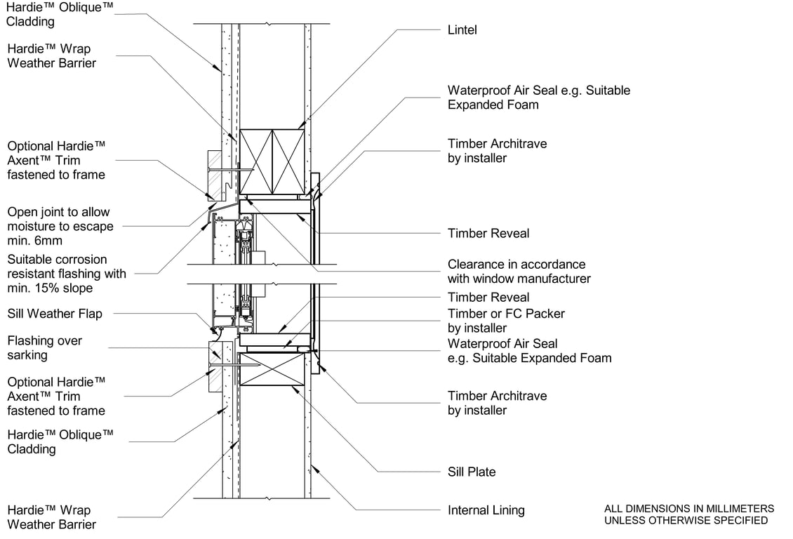 Navigate to OBLIQUE Timber DF Window Head And Sill - Trim
