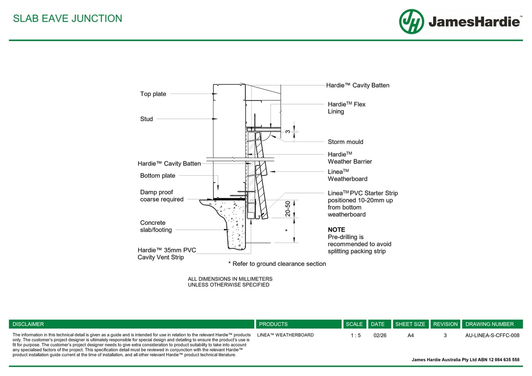 Navigate to AU-LINEA-S-CFFC-008 - SLAB EAVE JUNCTION