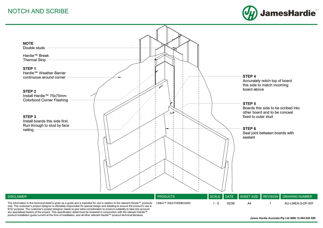 Navigate to AU-LINEA-S-DF-007 - NOTCH AND SCRIBE