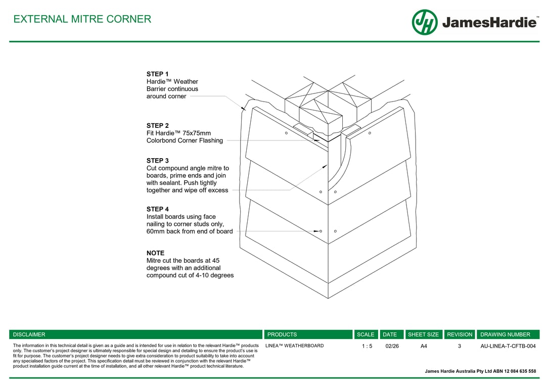 Navigate to AU-LINEA-T-CFTB-004 - EXTERNAL MITRE CORNER
